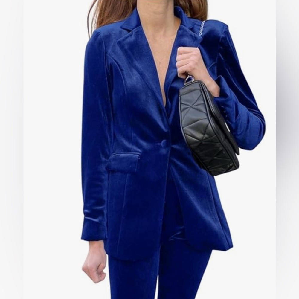 NWT INC Women's Blue Velvet Blaze, size XL